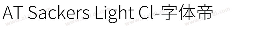 AT Sackers Light Cl字体转换